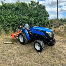 New/Unused Solis 20 4WD Compact Tractor With Farm Master RT135 Rotator Bundle!